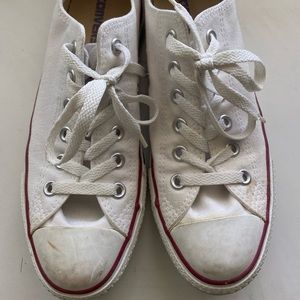 White low rise Converse